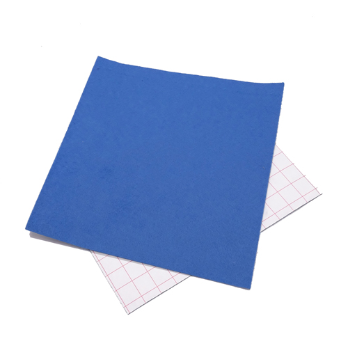 Coupon feutrine adhésive Bleu 0152