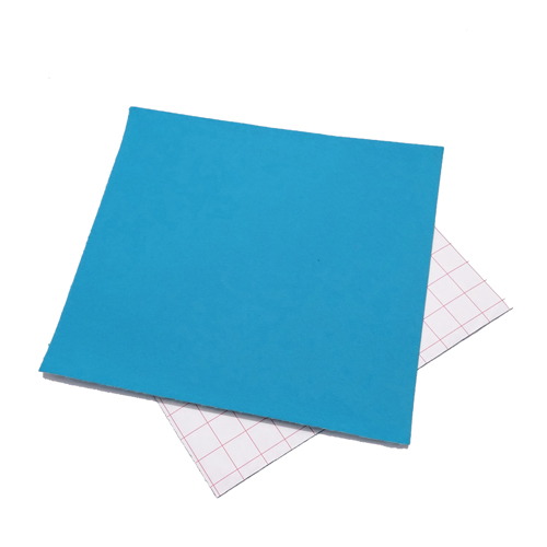 Coupon feutrine adhésive Bleu Outre Mer 0157