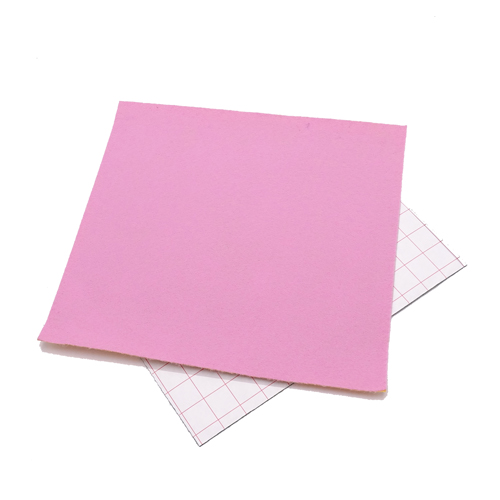 Coupon feutrine adhésive Rose pale 30017