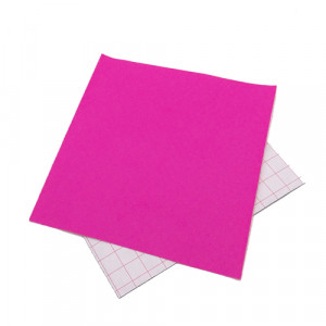 Coupon feutrine adhésive Rose fushia 3023