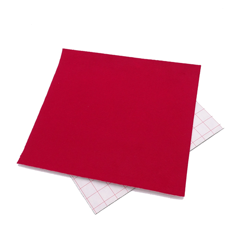 Coupon feutrine adhésive Rouge bordeaux 0128