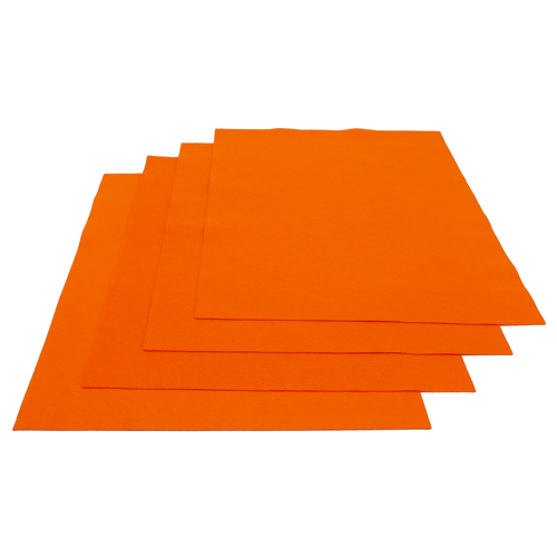 Pochette feutrine Orange 0123 (x12 coupons)
