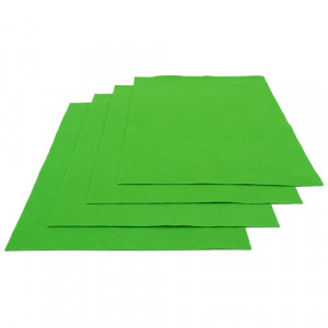 Pochette feutrine Vert gazon 0168 (x12 coupons)