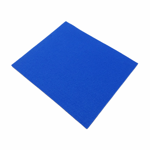 Coupon feutrine epaisse 3mm, bleu 0153